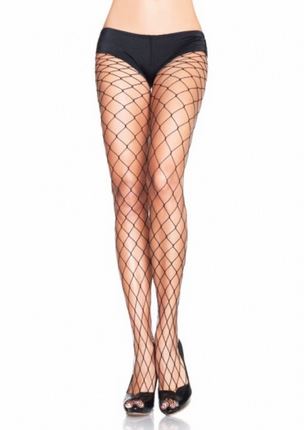 Leg Avenue Isla Fence Net Tights – Stylish Black Fishnet Pantyhose