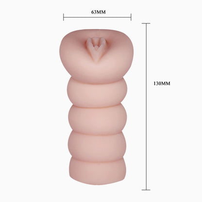 Pretty Love Crazy Bull Realistic Anime Girl 3D Vagina Masturbator - Beige