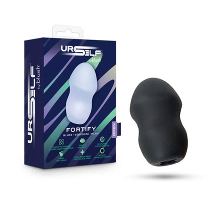 URSELF Fortify Stroker - Black - Textured Design for Enhanced Sensation