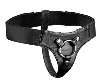 Strap U Domina Adjustable Wide Band Strap-On Harness – Black