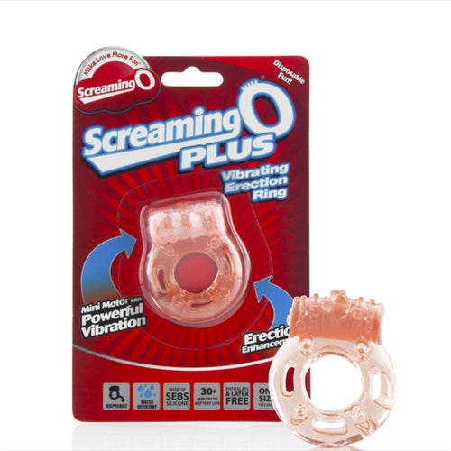 Screaming O Plus Vibrating Erection Ring – Beige