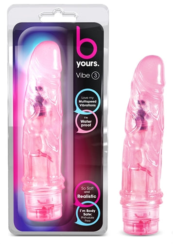 Blush Cock Vibe #3 Vibrating Device - Multi-Speed - Pink