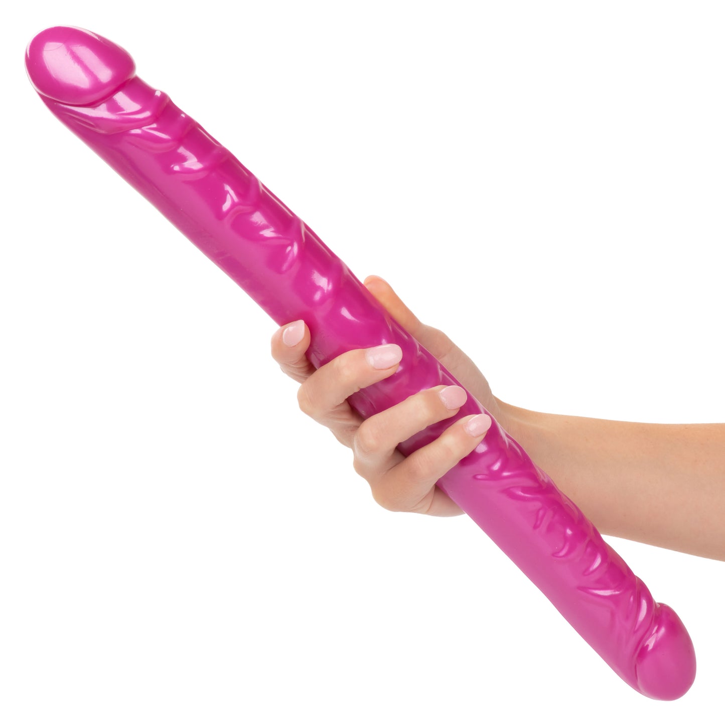 CalExotics Size Queen 17" Dual-Ended Dong – Pink