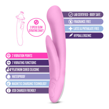 Blush Hop Cottontail - Ballet Slipper Vibrator - Pink