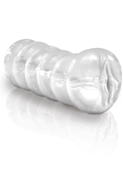 Pipedream Extreme Clear Leader Snatch Handheld Stroker - Gold