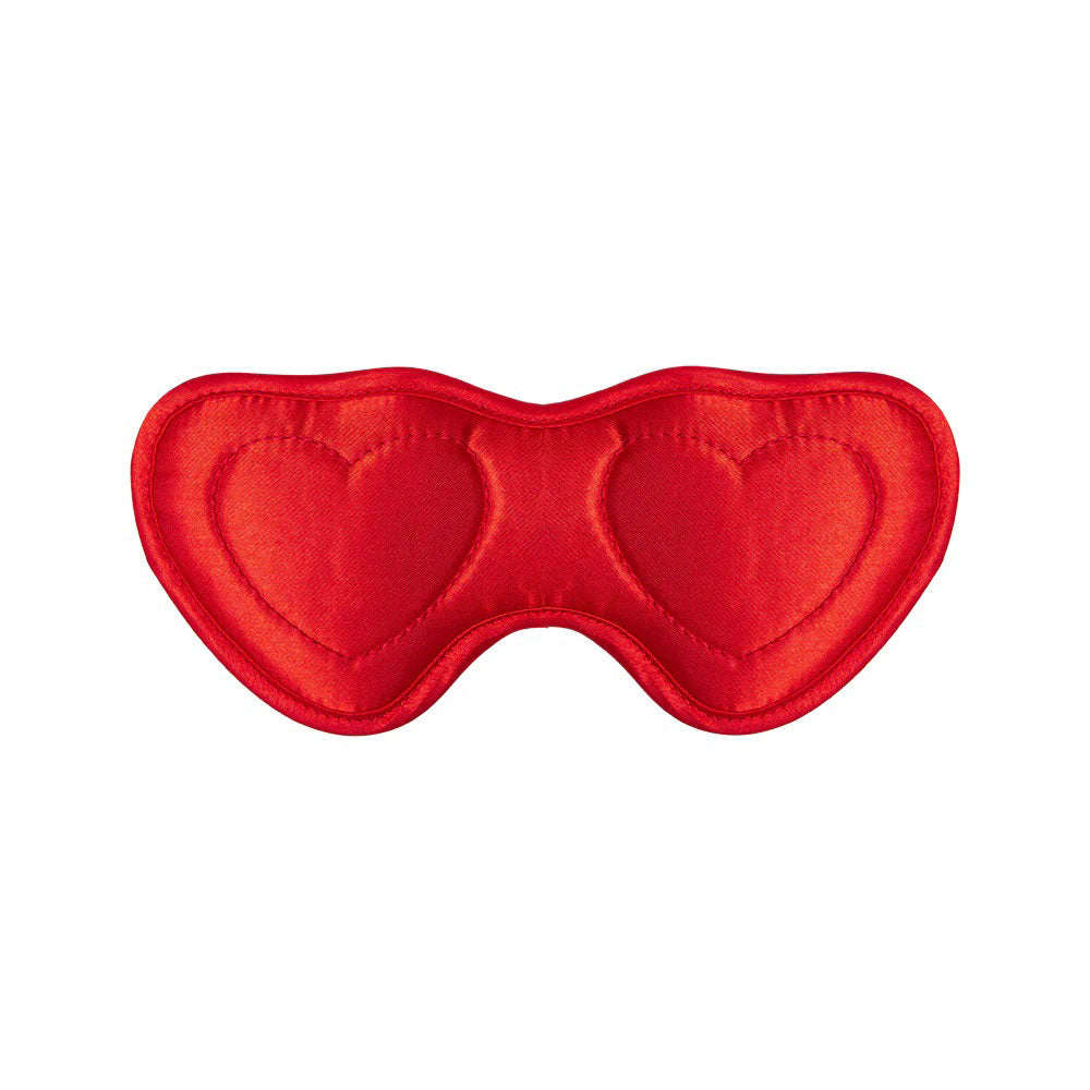 Sportsheets Amor Blindfold - Red Satin Eye Mask with Foam Padding