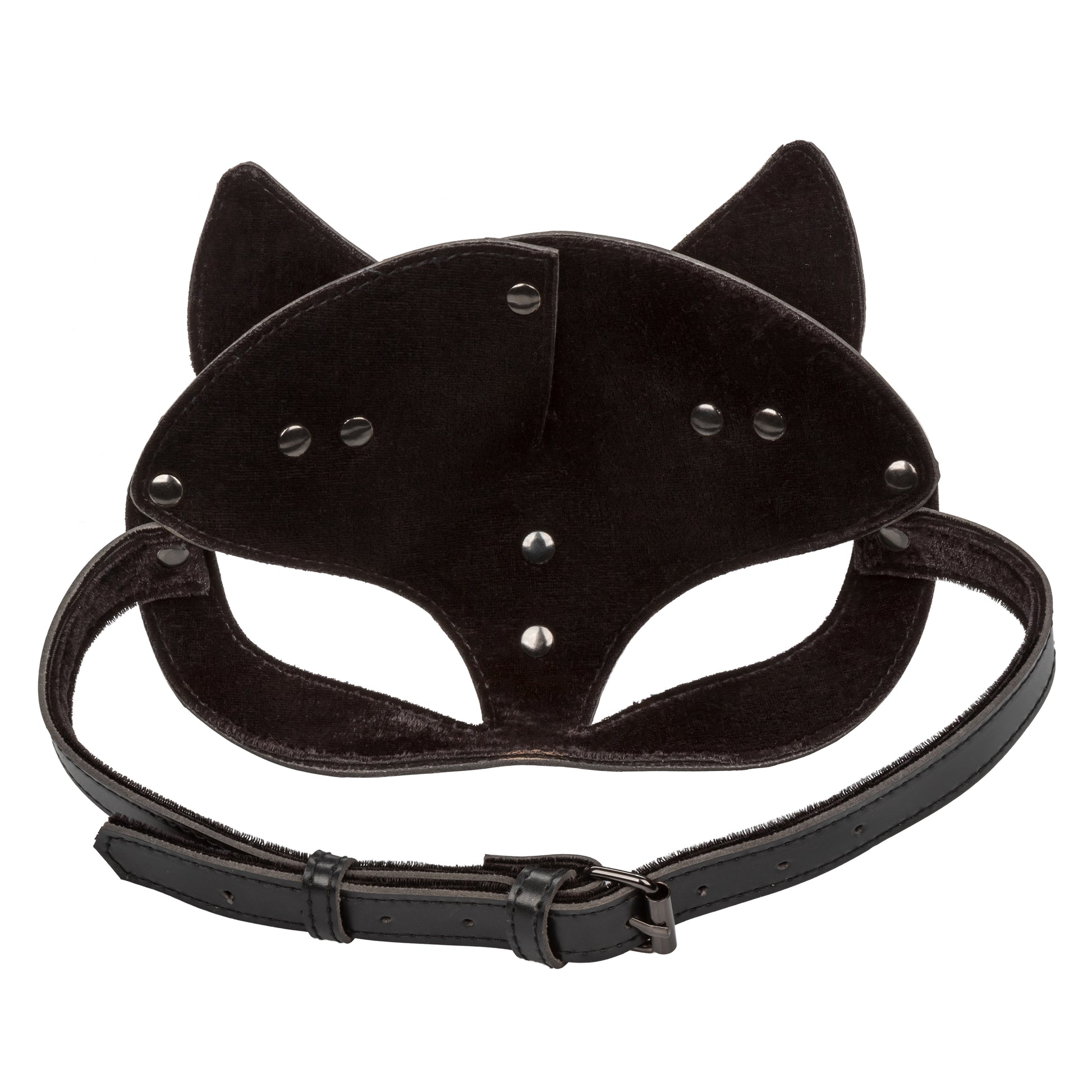 CalExotics Euphoria Collection Cat Mask – Black – Adjustable with Secure Buckle