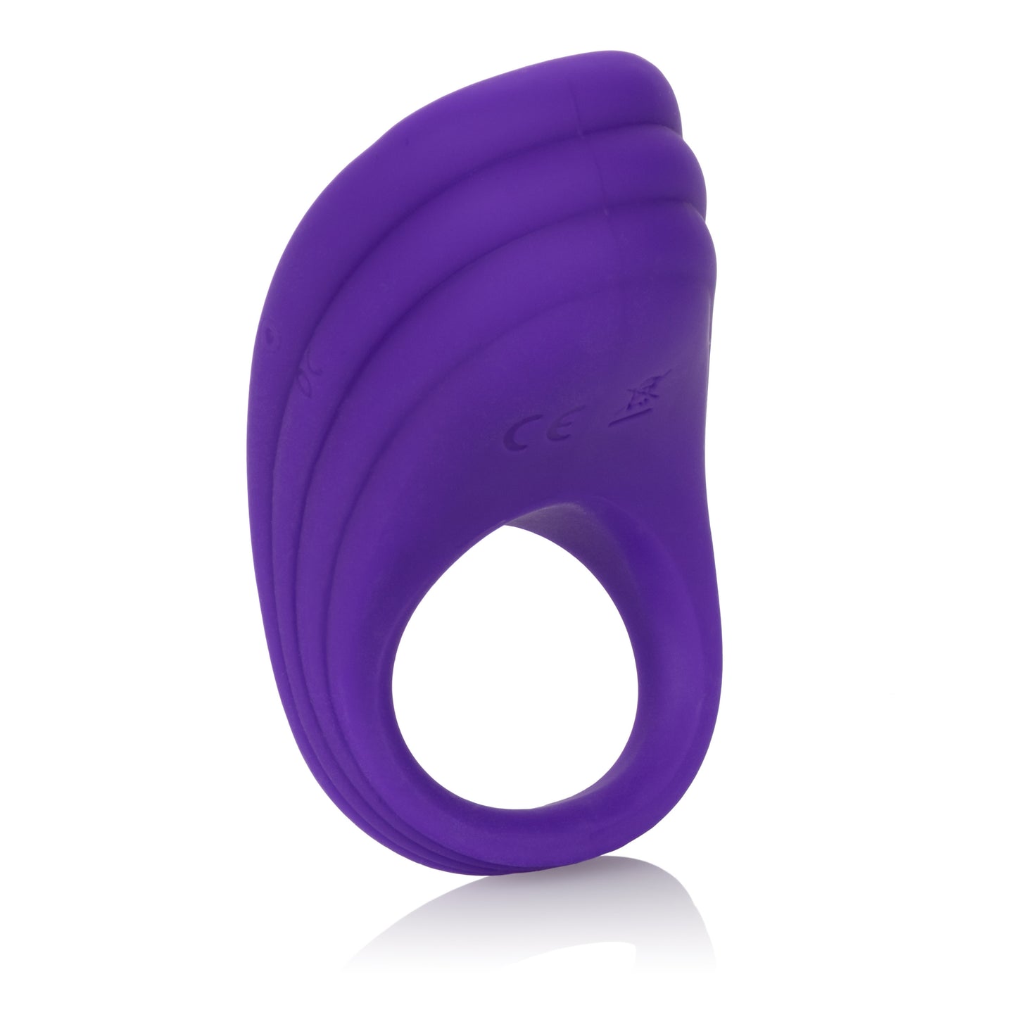 CalExotics Silicone Rechargeable Passion Enhancer – Purple – Multi-Function Vibrating Ring