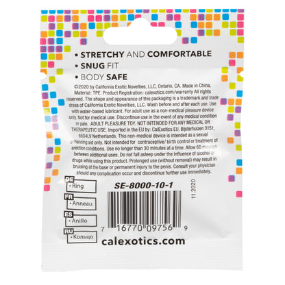CalExotics Foil Pack Ring - Smoke - Stretchy Comfortable Fit