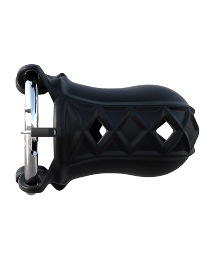 Fantasy C-Ringz Extreme Silicone Cock Blocker – Black Chastity Device