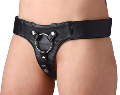 Strap U Domina Adjustable Wide Band Strap-On Harness – Black