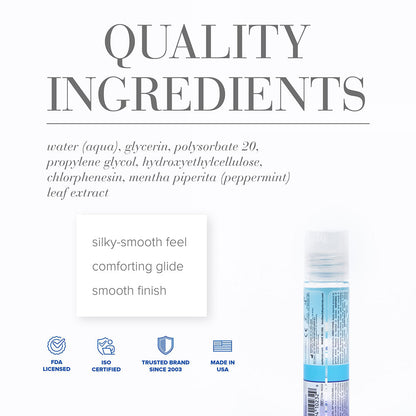 JO H2O Cooling Water-Based Lubricant 1oz - Clear - Silky-Smooth Feel