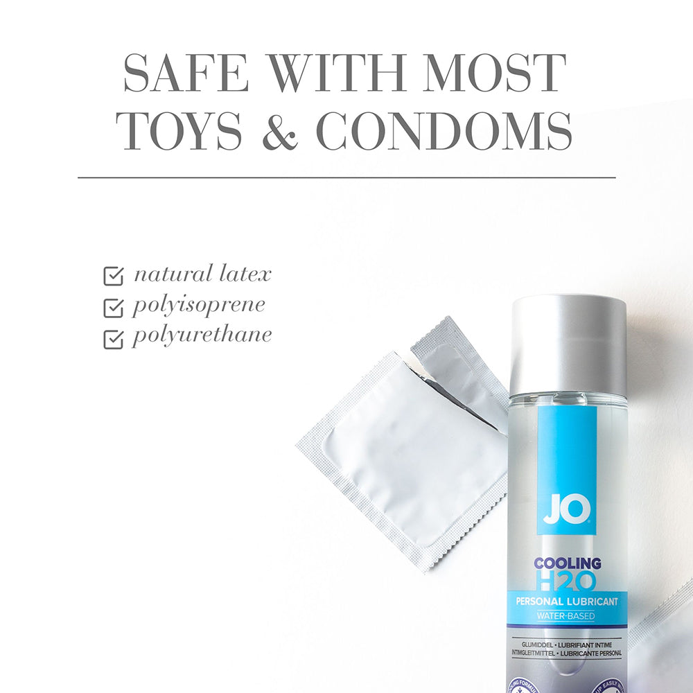 JO H2O Cooling Water-Based Lubricant 1oz - Clear - Silky-Smooth Feel