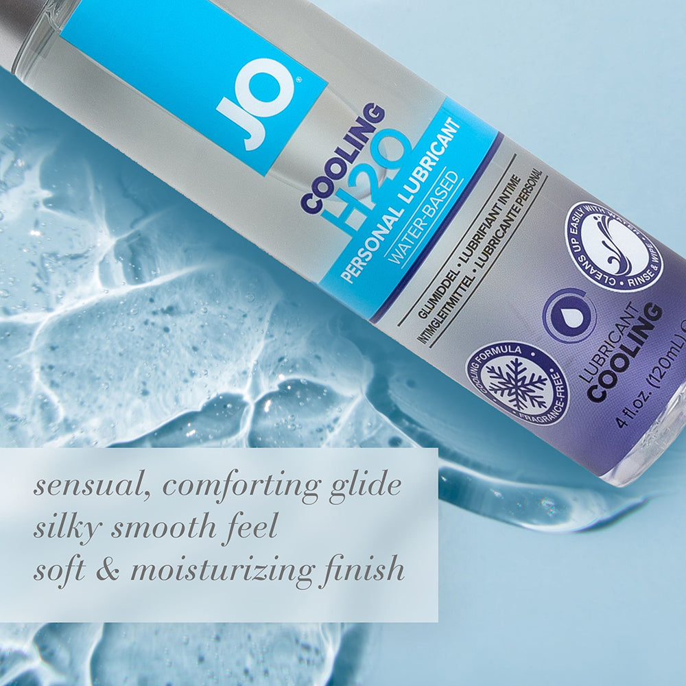 JO H2O Cooling Water-Based Lubricant 1oz - Clear - Silky-Smooth Feel