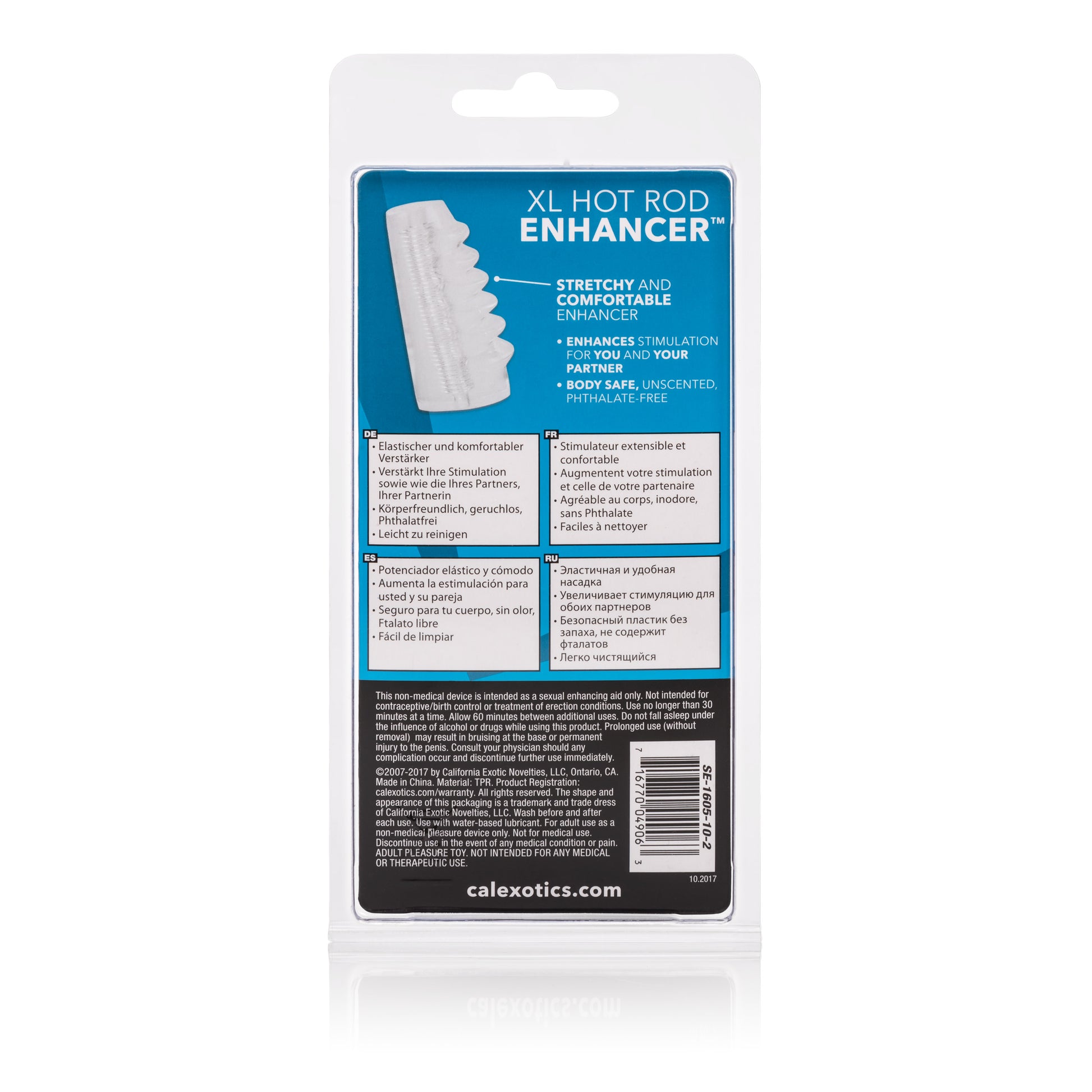 CalExotics Bigger and Better Hotrod Enhancer – Clear – Super-Stretchy Design