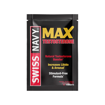 Swiss Navy MaxTestosterone Booster Pills – Testosterone Support – Multi-Color