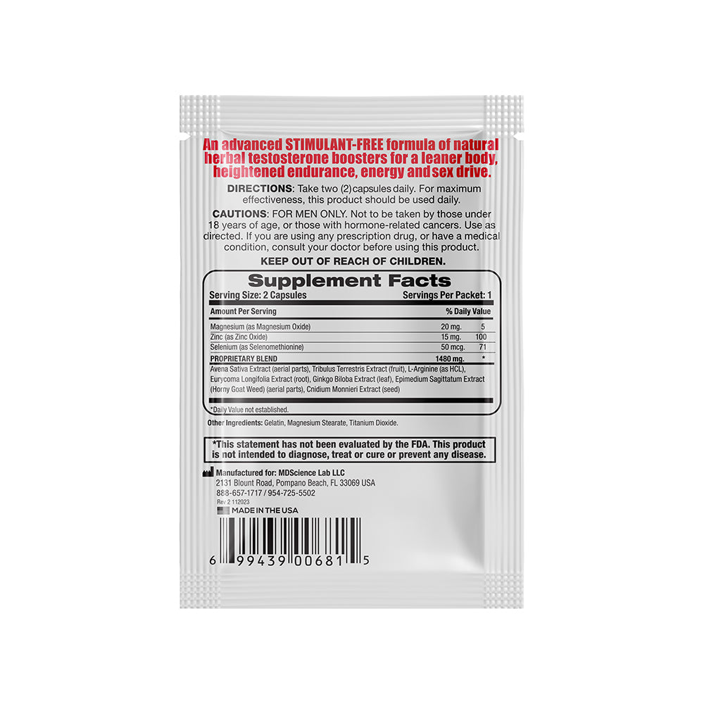 Swiss Navy MaxTestosterone Booster Pills – Testosterone Support – Multi-Color