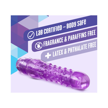 Blush Naturally Yours Bump n Grind Textured Slimline Vibrator – Purple