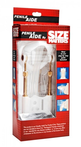 Size Matters Penis Aide – Traction Device for Length and Girth Enhancement – White