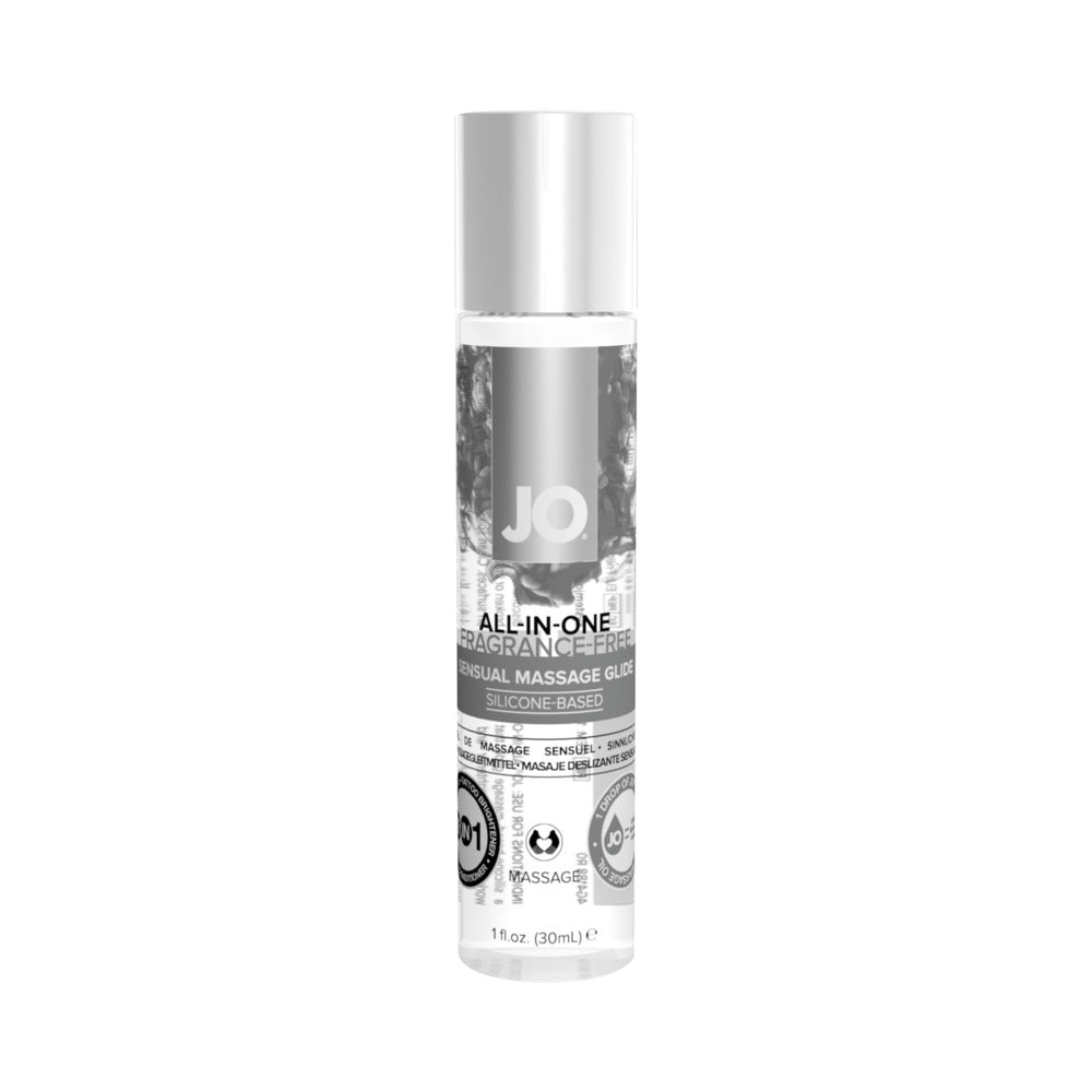 JO All-In-One Sensual Massage Glide – Silicone-Based Massage Formula – Clear