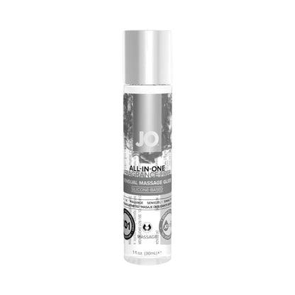 JO All-In-One Sensual Massage Glide – Silicone-Based Massage Formula – Clear