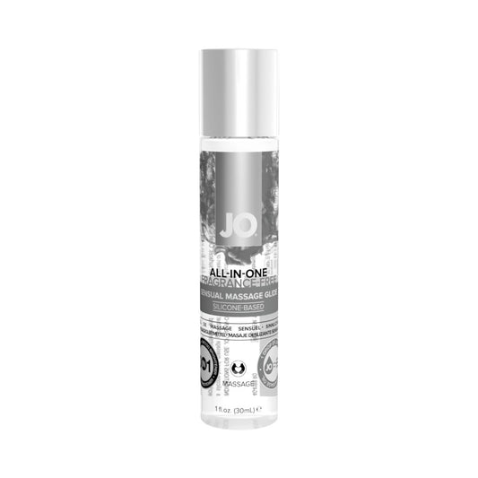 JO All-In-One Sensual Massage Glide – Silicone-Based Massage Formula – Clear