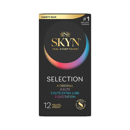 LifeStyles SKYN Selection Non-Latex Condoms 12-Pack – Clear