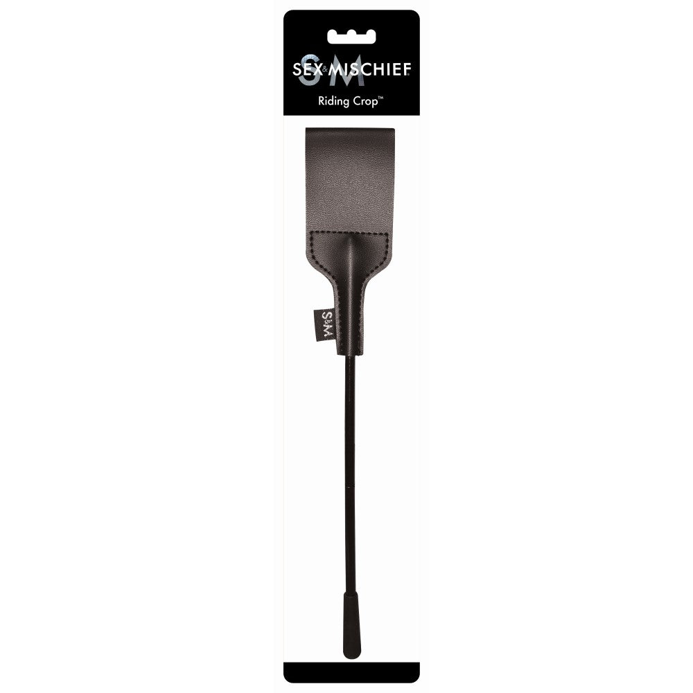 Sportsheets Sex & Mischief Riding Crop – Black