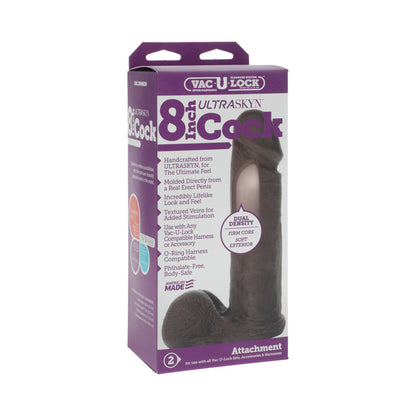 Doc Johnson Vac-U-Lock 8-Inch ULTRASKYN Cock – Black