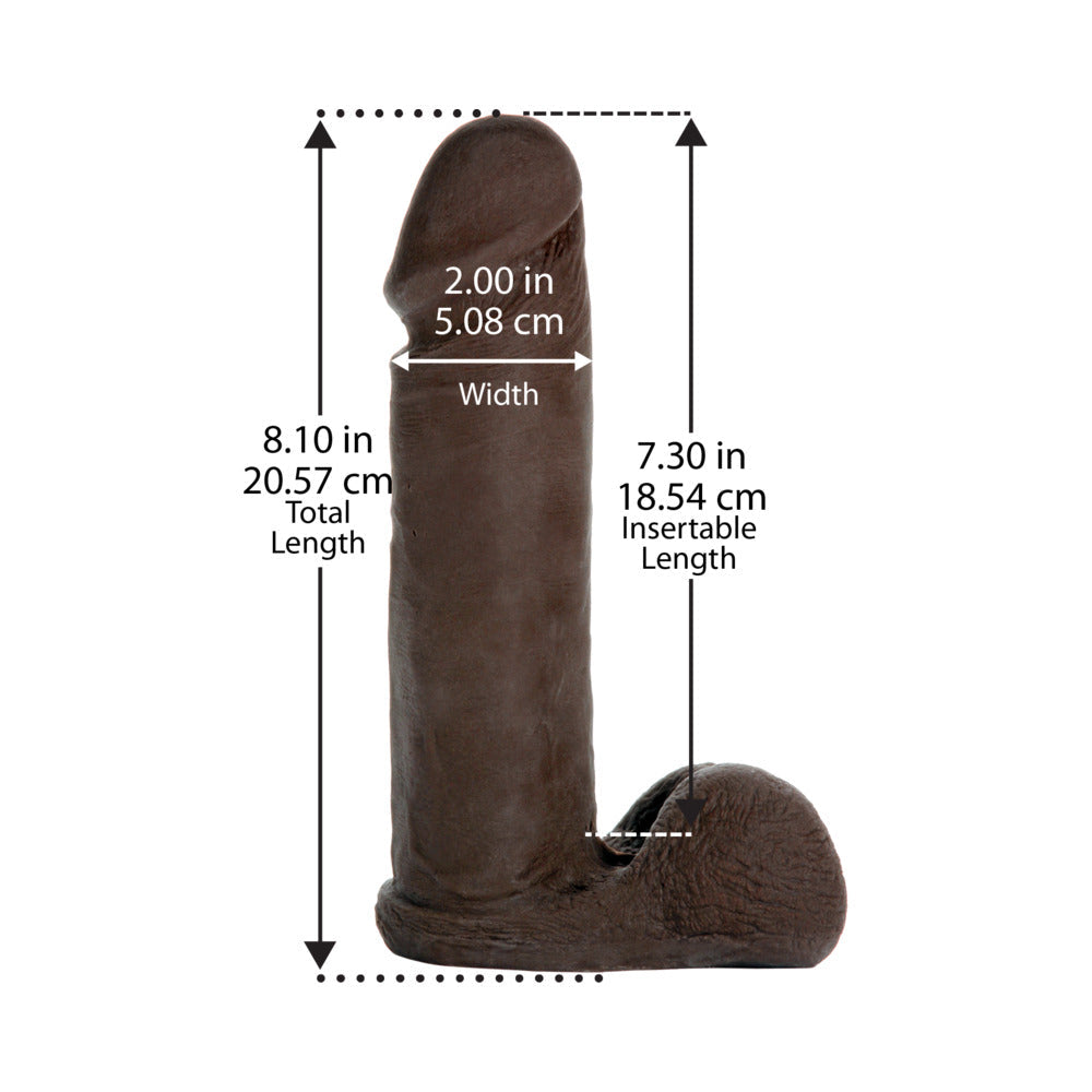 Doc Johnson Vac-U-Lock 8-Inch ULTRASKYN Cock – Black