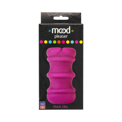Doc Johnson Mood Pleaser UR3 Thick Ribbed Masturbator - Purple