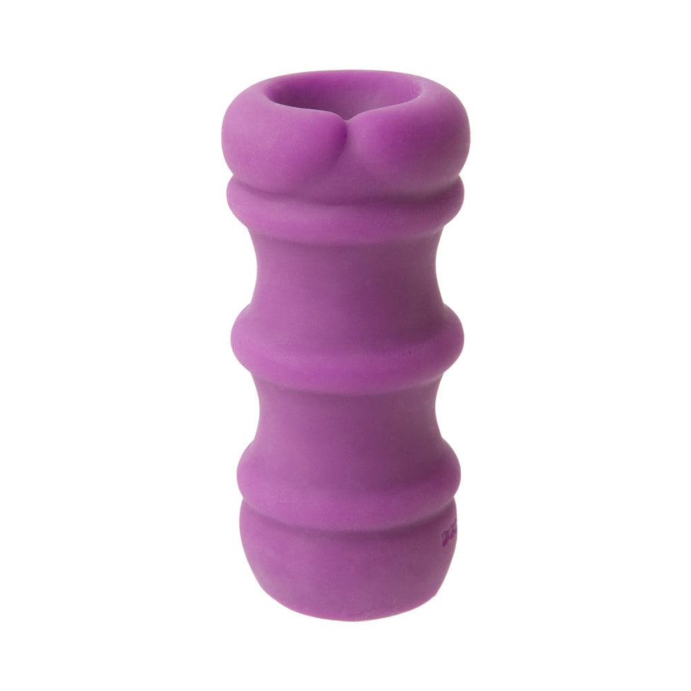 Doc Johnson Mood Pleaser UR3 Thick Ribbed Masturbator - Purple