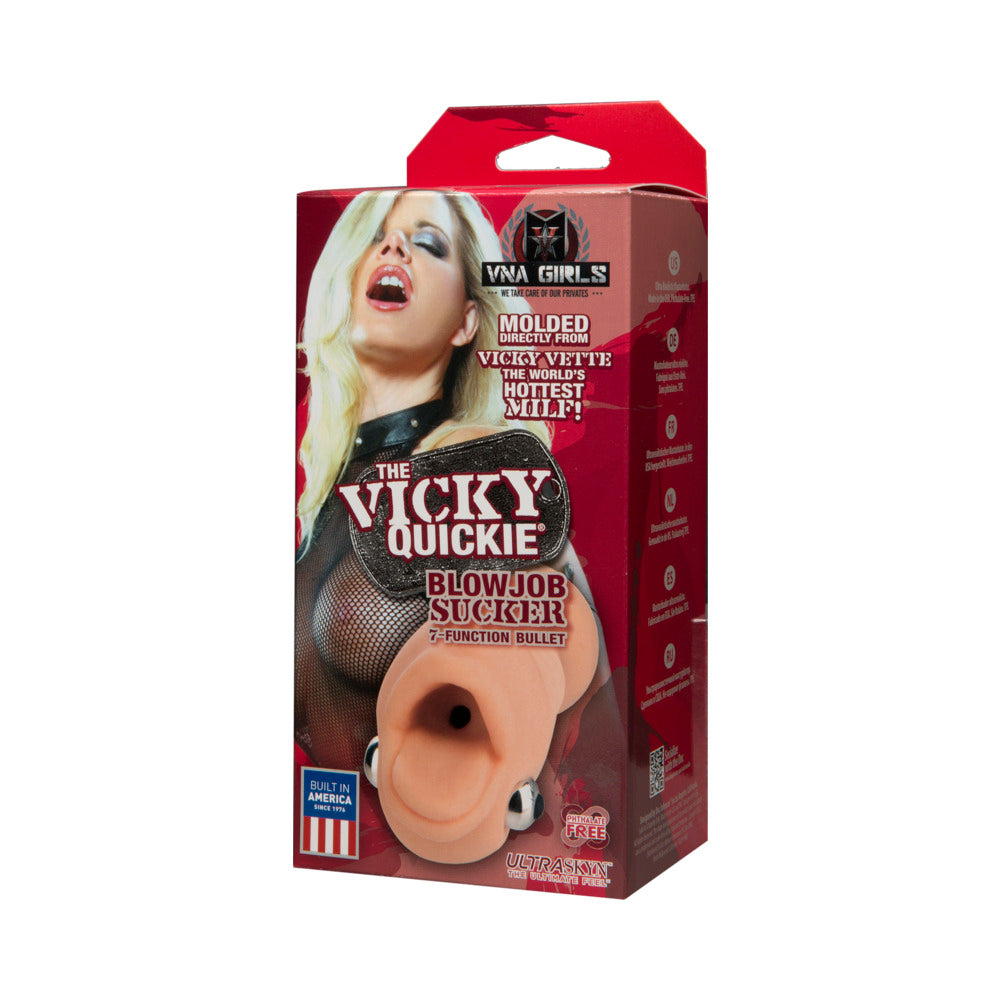 Doc Johnson Vicky Vette Blowjob Sucker Massage Beads – Vanilla/Ivory/Beige
