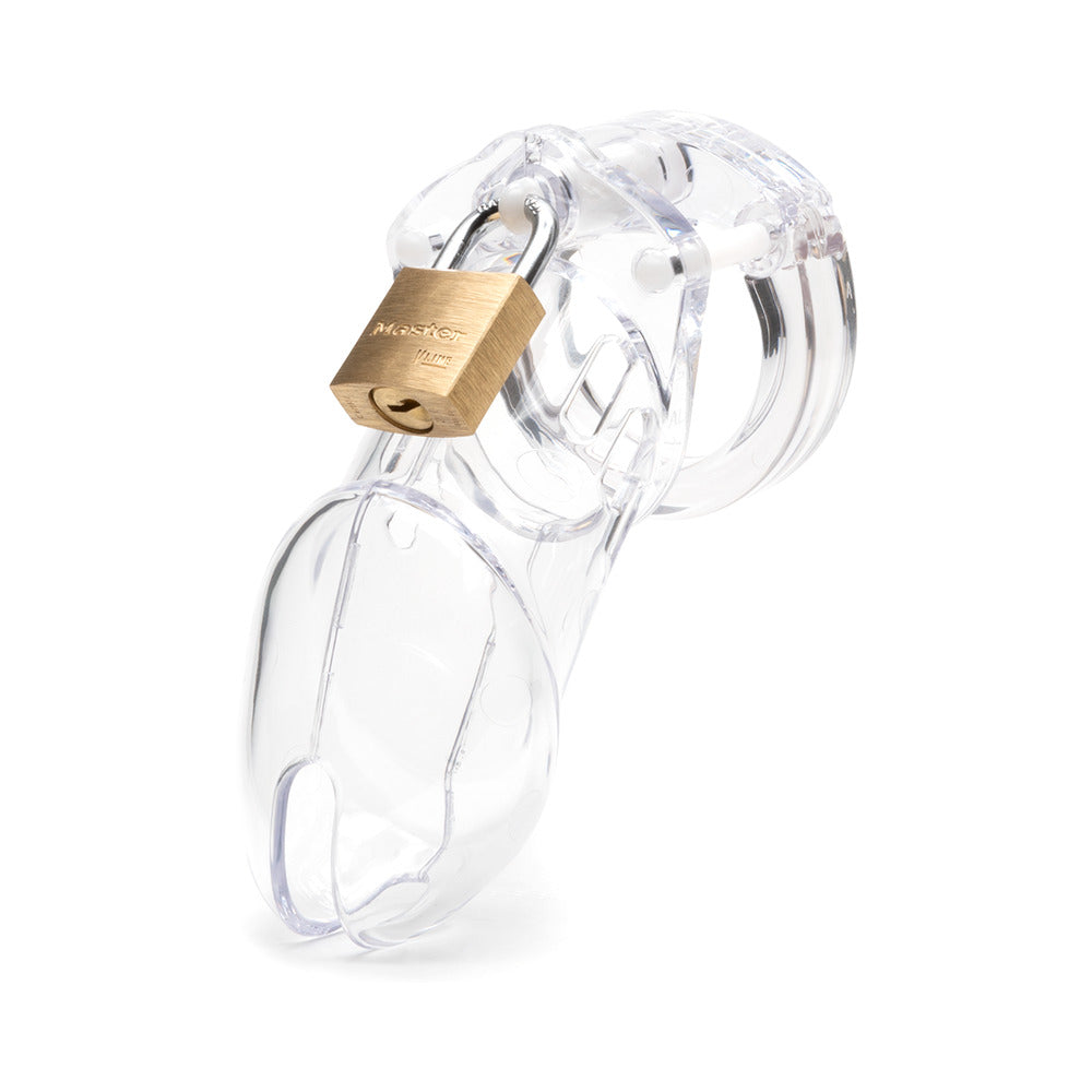 CB-X CB-6000 Male Chastity Device with 3.25 Inch Cage Length - Clear