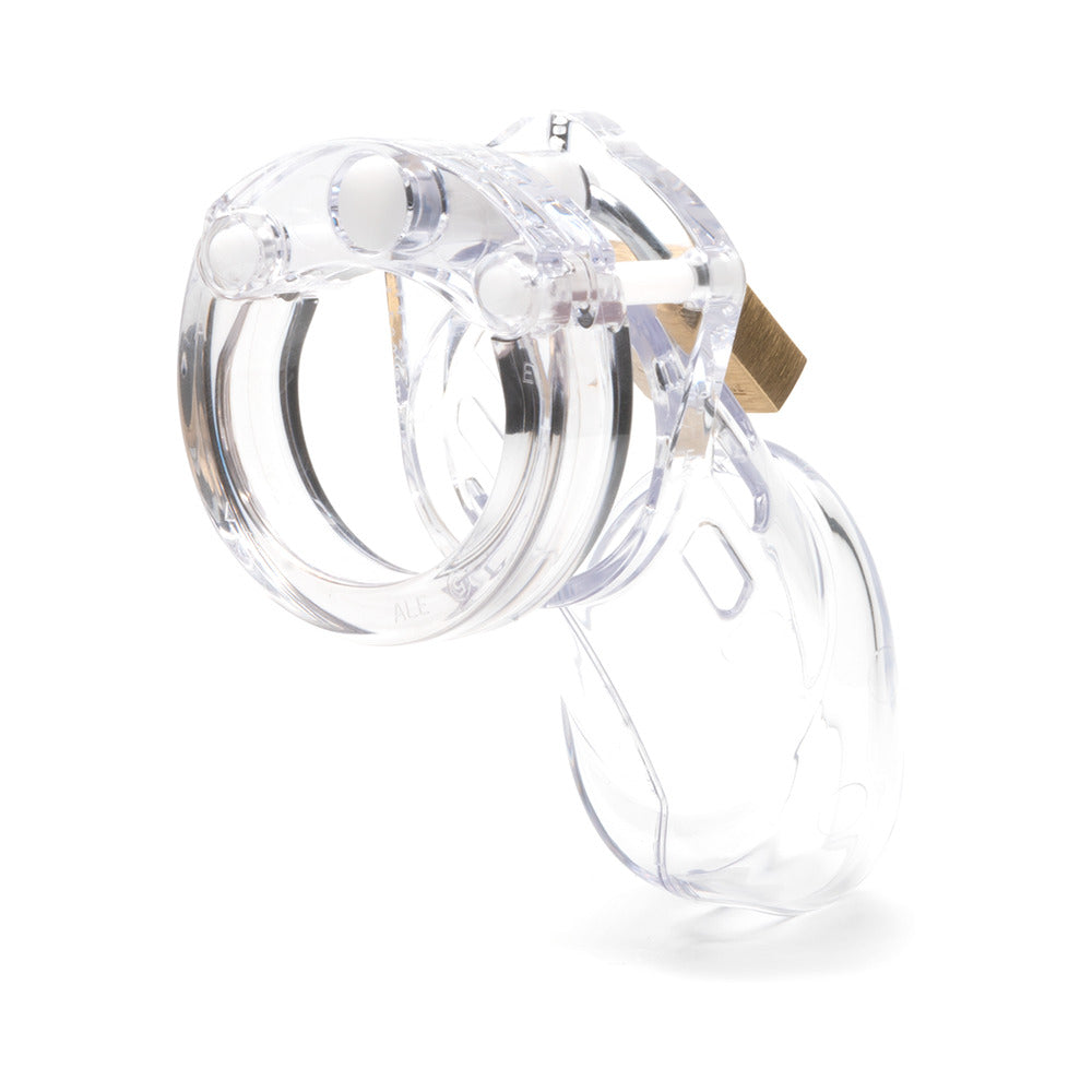 CB-X CB-6000 Male Chastity Device with 3.25 Inch Cage Length - Clear