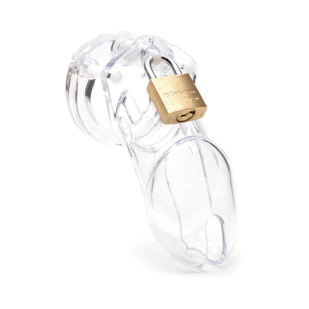 CB-X CB-6000 Male Chastity Device with 3.25 Inch Cage Length - Clear