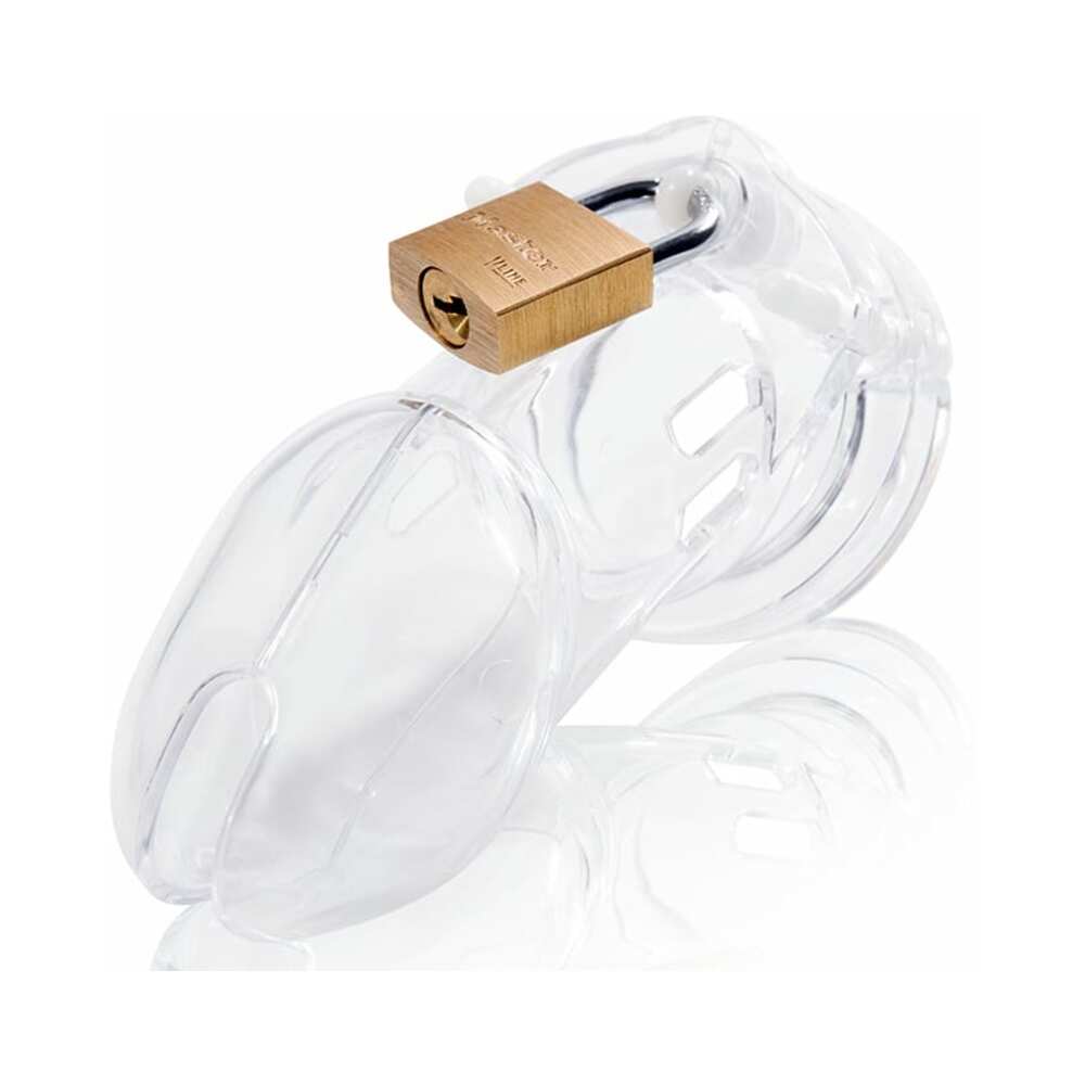 CB-X CB-6000 Male Chastity Device with 3.25 Inch Cage Length - Clear