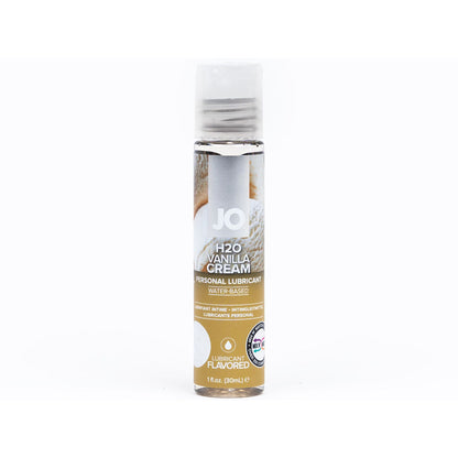 JO H2O Vanilla Cream Flavored Water-Based Lubricant 1 oz – Clear