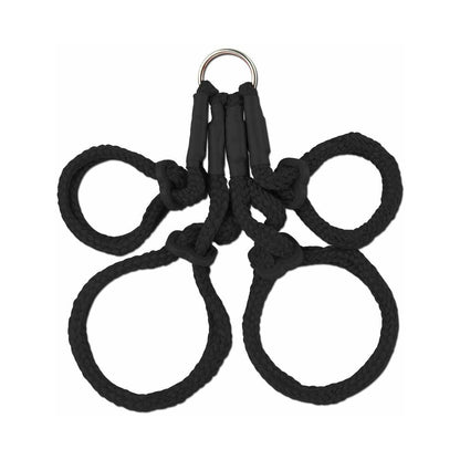 Pipedream Fetish Fantasy Series Japanese Silk Rope Hogtie - Black