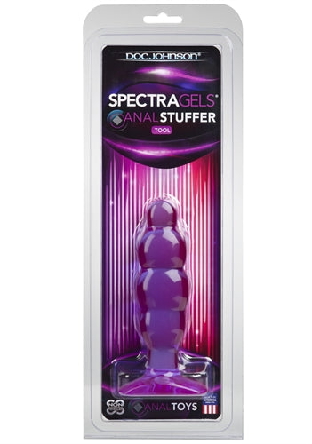 Doc Johnson Spectragels Anal Stuffer – Purple, Phthalate Free