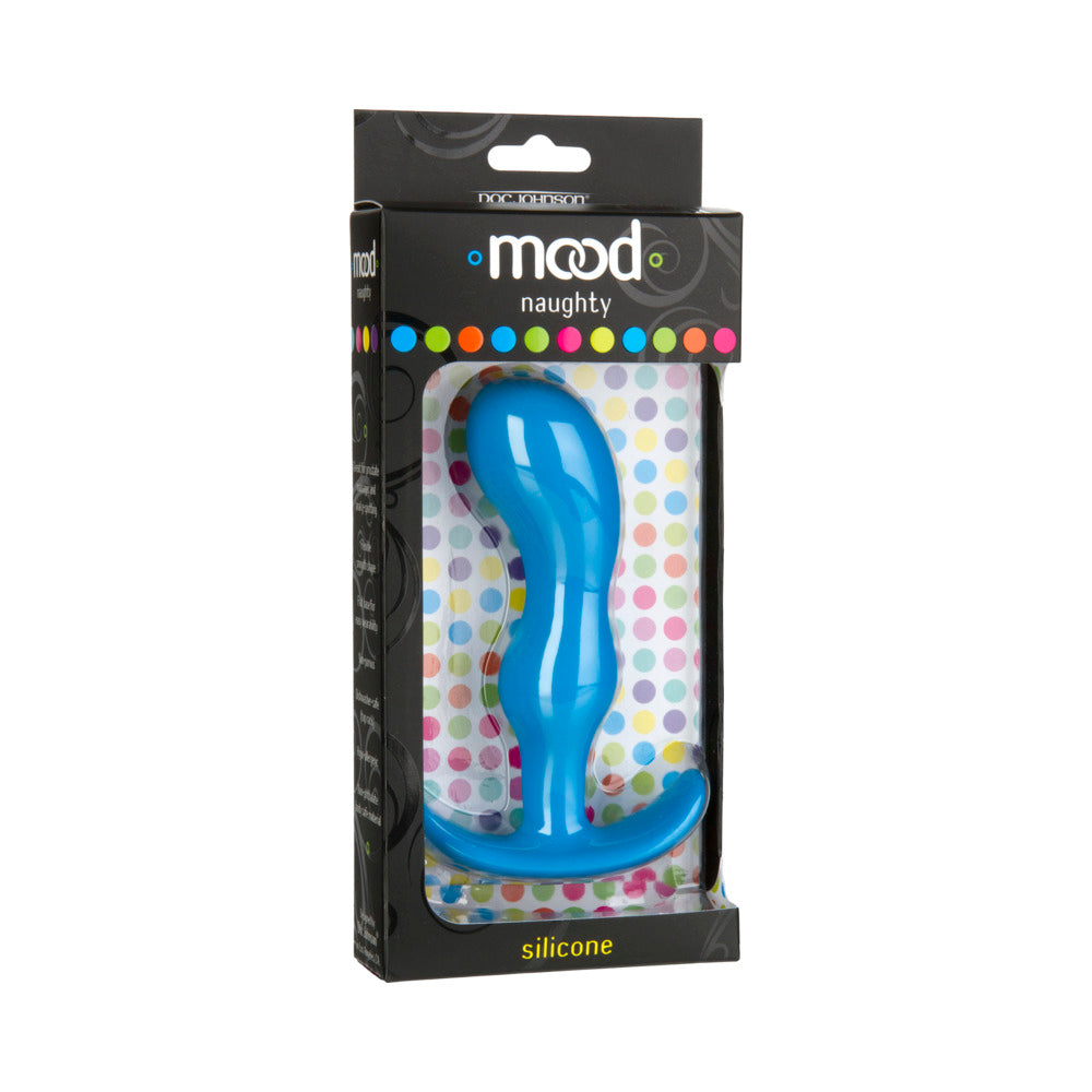 Doc Johnson Mood Naughty 2 Large Blue Silicone Butt Plug