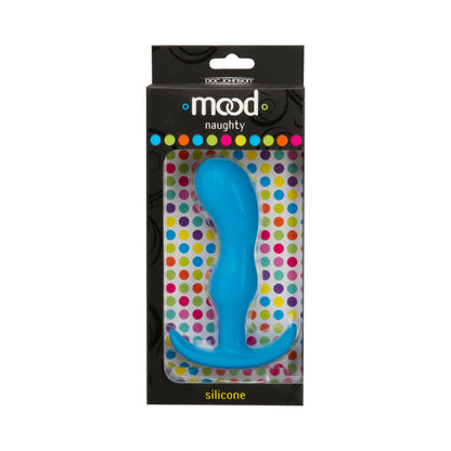 Doc Johnson Mood Naughty 2 Large Blue Silicone Butt Plug