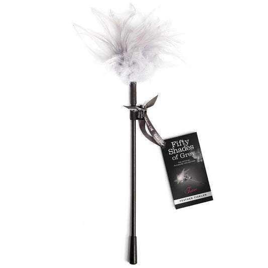 Fifty Shades of Grey Tease Feather Tickler – Gray – Sensory Play Accessory