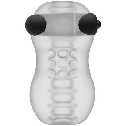 Doc Johnson GoodHead Vibrating Helping Head Pro Mini Stroker – Clear