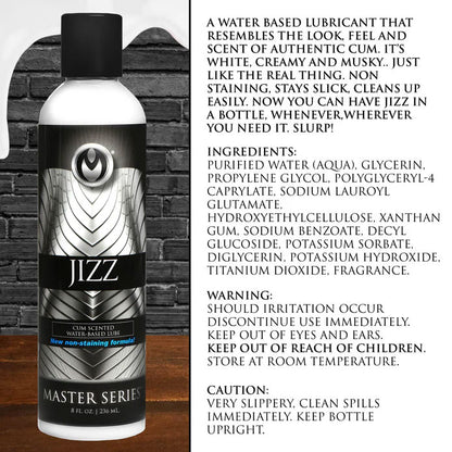 XR Brands Jizz Cum Scented Water Based Lubricant 8.5 Oz – White Creamy Texture
