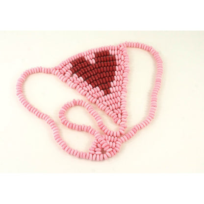 Hott Products Lovers Candy G-String – Heart Shape Design – Pink
