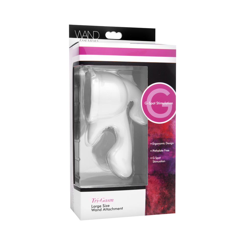 Wand Essentials Tri-Gasm Wand Attachment - White