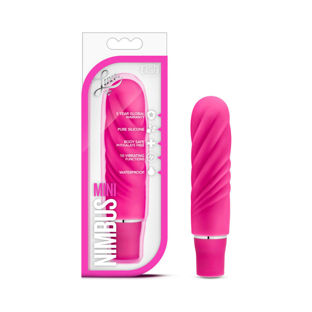 Blush Luxe Nimbus Mini Silicone Vibrator – 10 Vibrating Functions – Pink