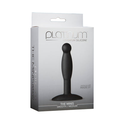 Doc Johnson Smooth Mini Plug - Medium - Black