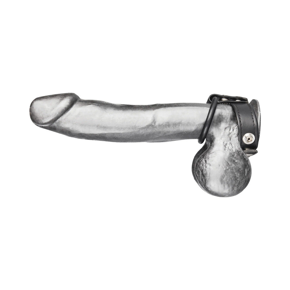 Blue Line C&B Gear Dual Stamina Ring - Black - Enhances Girth and Provides Stimulation